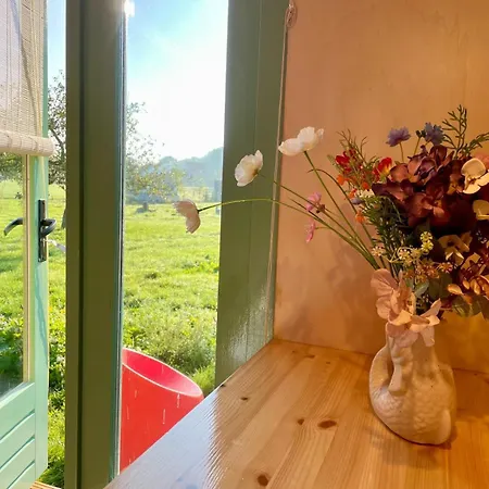 キャンプ場 Charming Avondgloed In Farmer's Orchard Hem